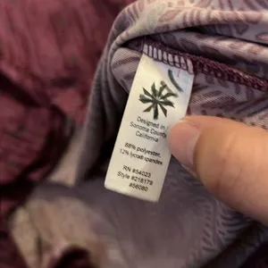 Athleta purple‎ cap sleeve print dress ST thumbnail 5