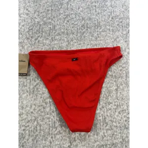 Nike Swim Ribbed‎ High Waist Bikini Bottom NESSD234 Womens Size Small NEW thumbnail 2