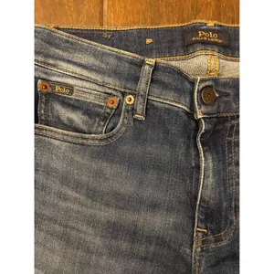 Polo Ralph Lauren Jeans 28R Blue Distressed Ripped‎ Raw Hem Skinny Denim thumbnail 5