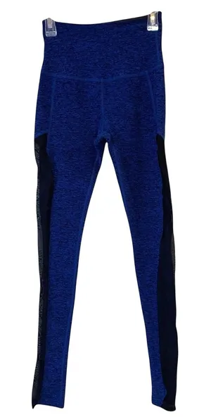 Beyond‎ Yoga Leggings Small Blue High Waist Space Dye Athletic Yoga Pants thumbnail 1