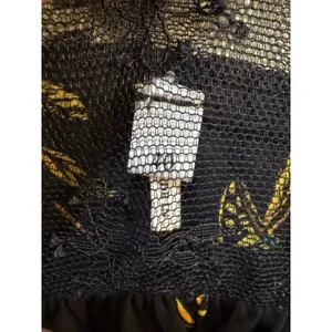 Sandro Alderic mini dress Black Lace Size 40 US 8 Whimsy Goth Ruffle Layer thumbnail 7