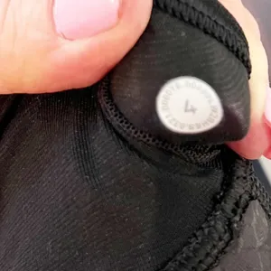 Lululemon Energy Sports Bra Criss Cross Back Yoga Sequin Snake Slate Black 4 thumbnail 3
