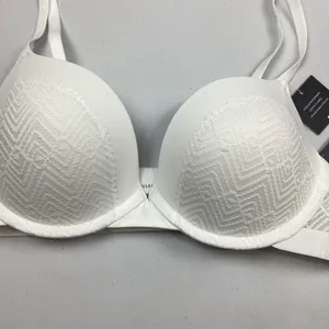 Tommy Hilfiger White Lace & Microfiber Bra 34B NEW! Retail $40 thumbnail 7
