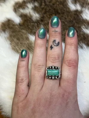 Turquoise Ring Sterling Silver 925 thumbnail 3