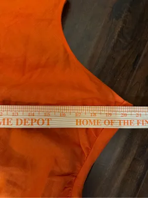 Reformation Midi Cassette 100% Linen Open Back Dress – Flame Orange Size 10 thumbnail 7