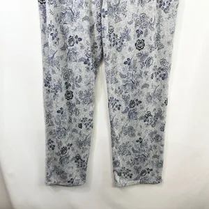 Lucky Brand XL‎ Pajama Set Gray Blue Floral Toile Short Sleeve Loungewear 727 thumbnail 16