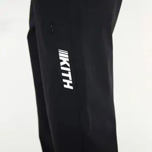 KITH Keala Black Nylon Graphic Track Pants Joggers Sweats thumbnail 3
