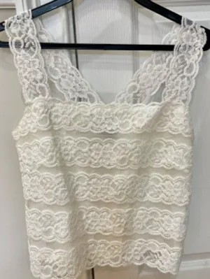 White lace camisole top (size XXS) thumbnail 1