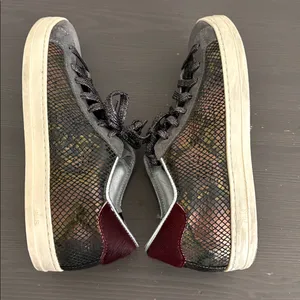 P448‎ John Turan Lace Up Sneakers Snake colorway Women’s size 37 Low Top thumbnail 9