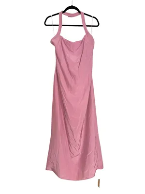 NWT Reformation Alli Halter Silk Midi Maxi Dress 8 in Sugar Plum thumbnail 4