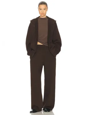 Skims (G23) Boyfriend Fleece Baggy Sweatpant | Color ESPRESSO | Size S thumbnail 3