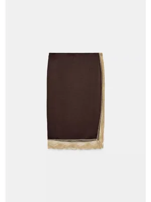 Zara ZW COLLECTION satin lace skirt‎ thumbnail 4