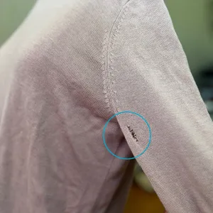 Lululemon Bring It Backbend Sweater Porcelain Pink Cashmere P2P 21” Sz 4 FLAWED thumbnail 6