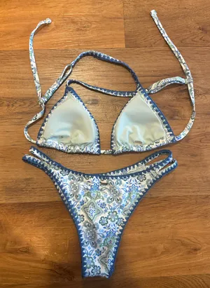 Hollister Swim Paisley Crochet Bikini Set thumbnail 5