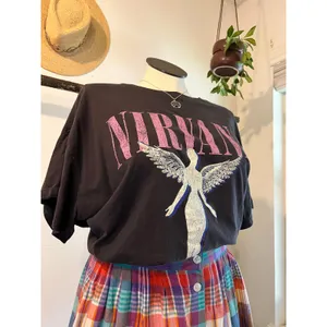 Hennes & Mauritz Nirvana Gray Worn in Oversized Cotton Short Sleeve Graphic Tee Shirt Size XXL thumbnail 6