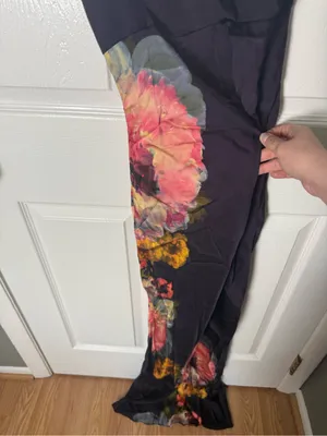 Amanda Uprichard Janeiro Maxi Dress in Purple Multi XS thumbnail 4