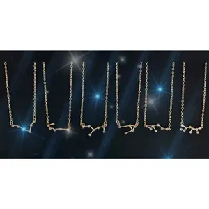 NEW Taurus 18k Gold‎ Constellation Zodiac Star ⭐️ Necklace Birthday Astrology thumbnail 7
