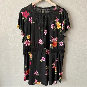 Torrid Lace Yoke Peplum Top D5* thumbnail 3