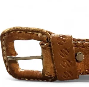 Vintage Patchwork Leather Belt Multiple Size 36 thumbnail 3