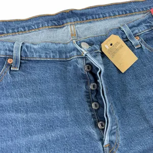 New Levi’s 501 Original High Rise Raw Hem Button Fly Denim Shorts Size 24W thumbnail 3
