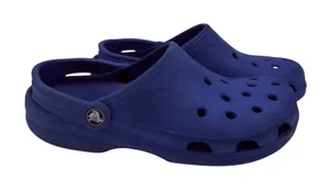 Crocs Blue Classic Clogs Shoes Size Women's 8-9 Men's 6-7 thumbnail 1