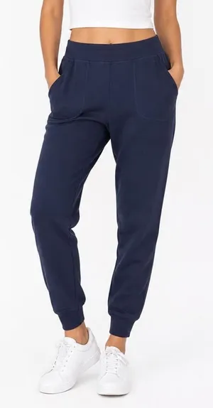 Zyia Active Joggers Womens M Navy Blue Tapered Athletic Pockets Excellent thumbnail 1