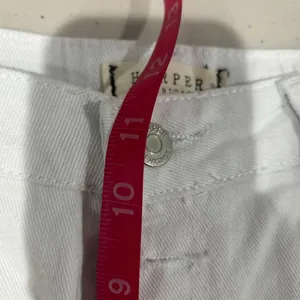 Harper Heritage White‎ Distressed Jean Shorts Size 30 Francesca's thumbnail 8