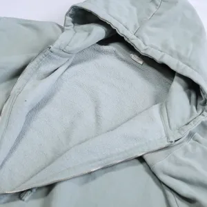 John Galt Brandy Melville Hoodie Women One Size Sage Green Oversized Zip Up Soft thumbnail 4