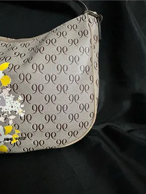 Nine West Women’s Floral Accent Beige Shoulder Bag thumbnail 3