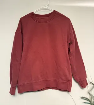 Lululemon Perfectly Oversized Crewneck Sweatshirt Red Terracotta Pullover Mens S thumbnail 1