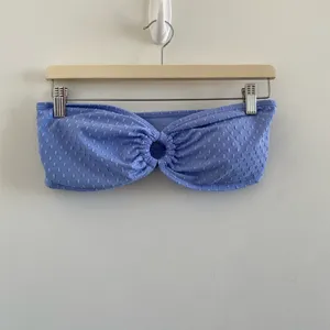 Cabana Del Sol Blue Textured Bikini Size Large thumbnail 3