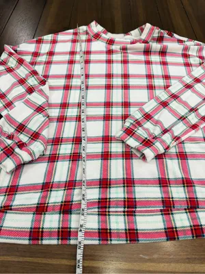 Auden Plaid Sleep Top L & Gildan Mama Bear Long Sleeve Shirt Bundle 2pc thumbnail 8