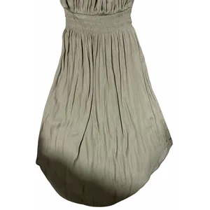 Miou Muse Halter Neck Ruffle Dress Khaki Green Women's Size‎ Medium thumbnail 6