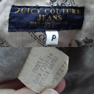 Vintage Y2K Juicy Couture Dark Brown Velour Blazer Jacket (Sample Piece) Size P thumbnail 5