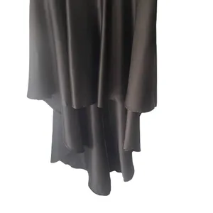 Witchy Women's Size Large Black Lace Vampire Goth‎ High Low Satin Dress thumbnail 3