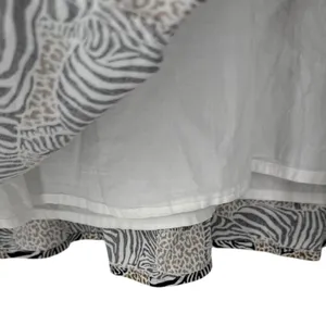 J.Crew Animal Print Novelty Zebra Leopard Long Sleeve Tiered‎ Mini Dress Size XS thumbnail 14