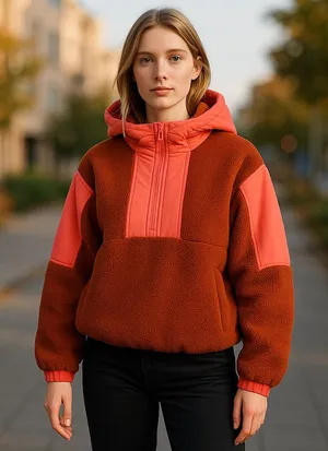 NWOT Free People X FP Movement - Lead The Pack Pullover Fleece Jacket thumbnail 1