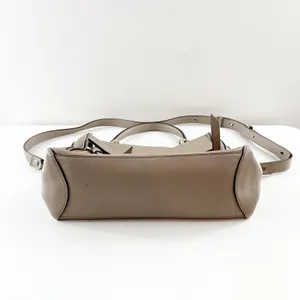 Chloé Faye Leather Crossbody Day Bag Purse Motty Grey thumbnail 6