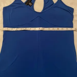 Apostrophe Blue Racer Back Tank Top size XS thumbnail 4