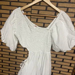 Free People Kalina White Side‎ Cutout Midi Dress Size Small thumbnail 5