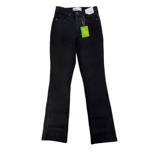 Sam Edelman Black Penny Bootcut Jeans NWT High Rise Coated Denim Size 27 thumbnail 2