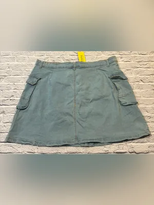 Daisy‎ Light Blue Denim Skirt with Yellow Brand Tag thumbnail 5