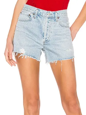 Agolde Micah Denim Shorts Light Wash thumbnail 1