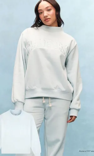Parke Monochrome Varsity Mockneck Arctic blue (SOLD OUT) thumbnail 1