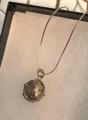 Beautiful Silver Bell Necklace thumbnail 1