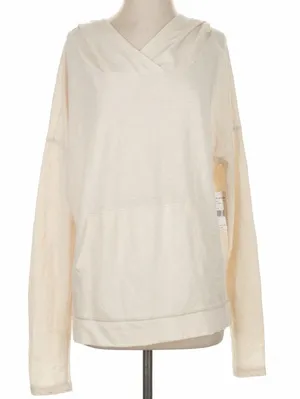 Free People NWT $98 We the Free Oatmeal Hoodie Pullover Oversized Small fits M/L thumbnail 1