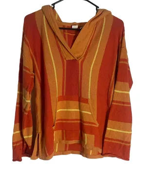 GAP Women's Size Small Oversized‎ Orange Beach Coastal Cotton Sweater thumbnail 1