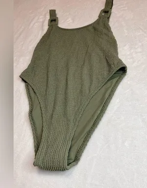 AERIE Crinkle Cheeky One Piece Bathing Suit Swimming NWT Women’s S thumbnail 2