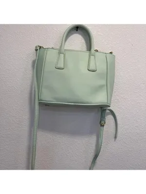 Guess Mint Green Mini Satchel Crossbody with removable shoulder strap! thumbnail 5