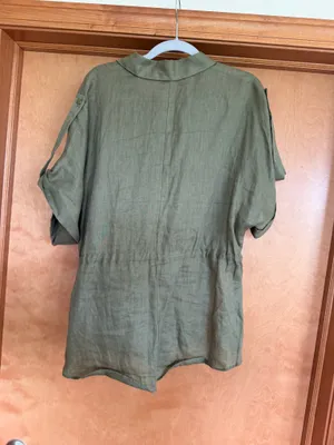 ZARA Green Blouse thumbnail 3